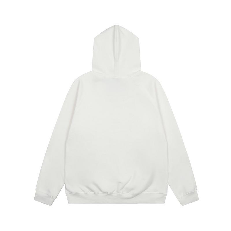 High Street Trend Brand ESSENTIALS Fleece-Lined Heavyweight Flocked Letter Hoodie for Men & Women