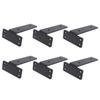 6 Pcs Shelf Bracket 6 Inch Black Matte Coating Heavy Duty Iron Wall Mounted Shelf Support Brackets F