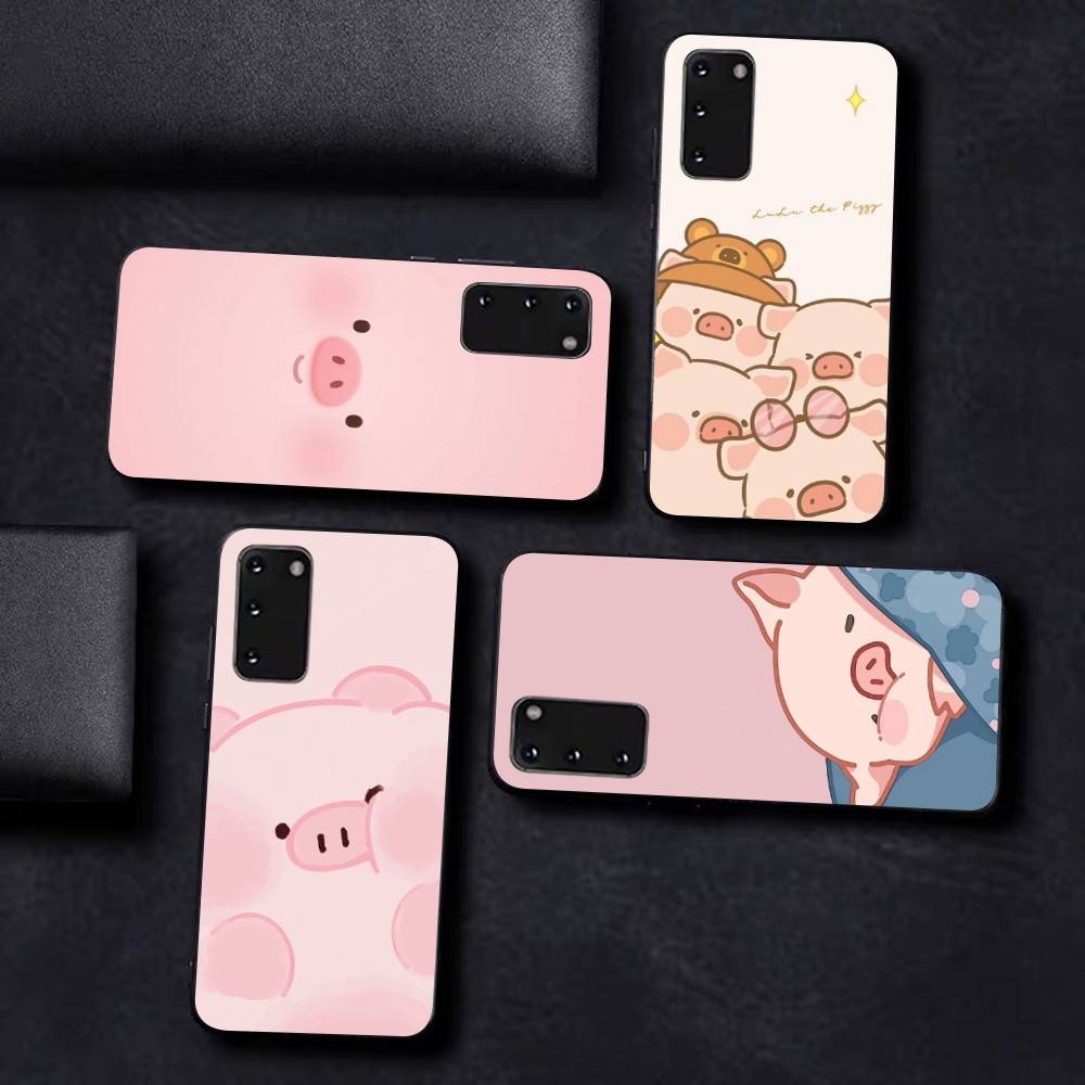 Cute Pig Cartoon L-lulu Phone Case For Samsung S 9 10 20 21 22 23 30 23 24 Plus Lite Ultra FE S10lite Funda
