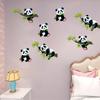 Наклейка на стену декоративная мультяшная милая бамбуковая панда настенная наклейка DIY Home