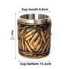 Viking V8V6 Viking Beer Mug Stainless Steel Mug Mug Resin Oak Barrel Water Mug