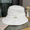 Hat women's literary and casual small basin hat small standard retro sunshade bucket hat summer sunscreen sun hat