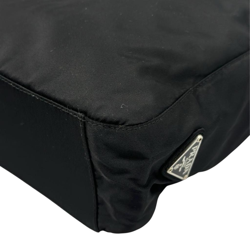 PRADA Triangular logo B8489 Tote Bag black Women used
