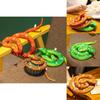 Adorable Realistic Plush Snake Toy Ultra Soft Cartoon Style For Pranks And Fun