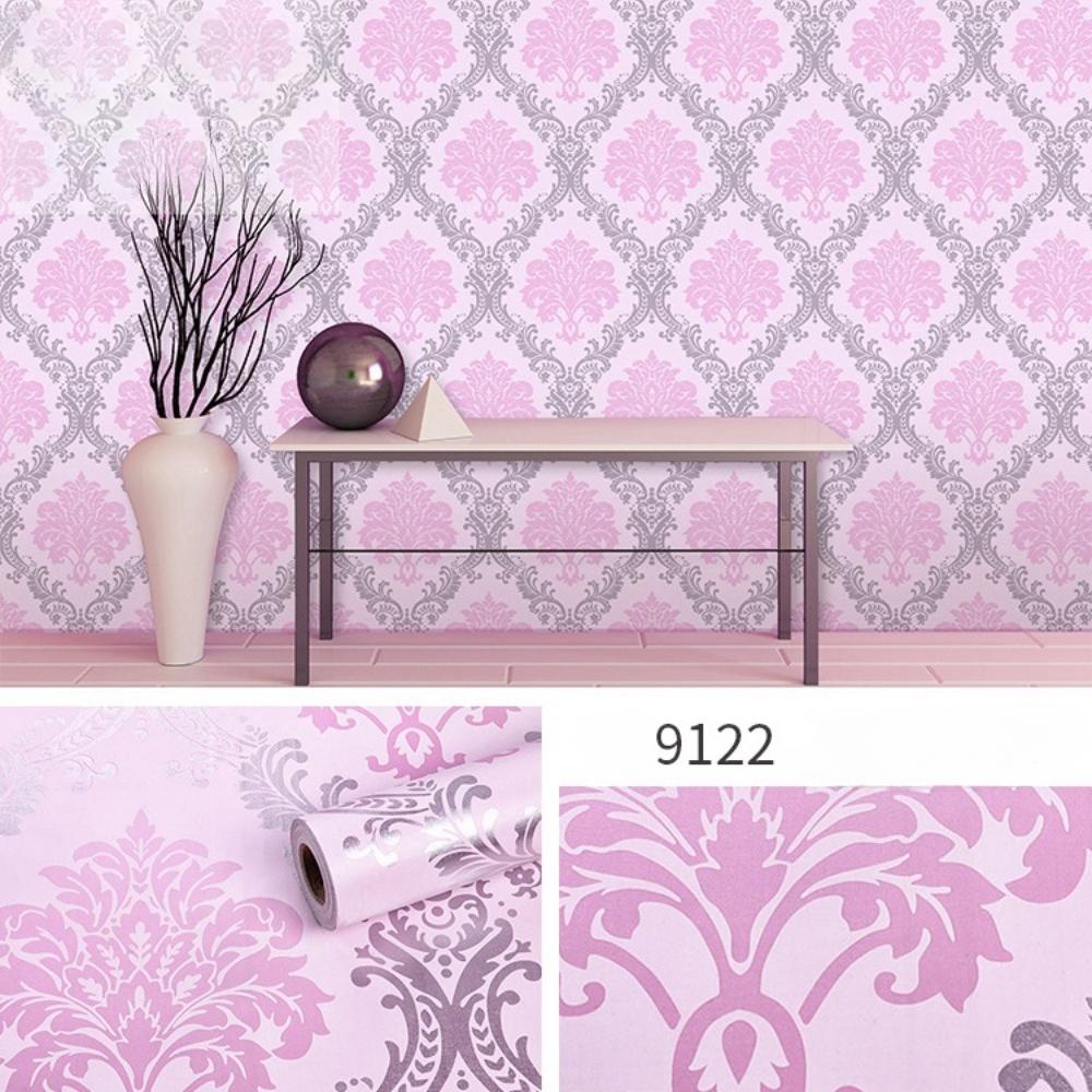 Европейский стиль Самоклеящиеся обои Водонепроницаемые Обои для гостиной Спальни Цветы Контактная бумага Наклейки для украшения дома