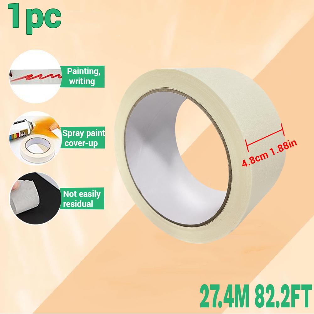 Малярный скотч Белый Односторонний Клейкий Крепированная бумага для Масляной Живописи Эскиз Рисование Принадлежности Покраска Автомобилей