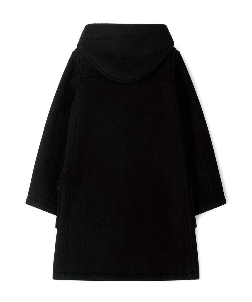 Montgomery Womens Classic Fit Duffle Coat With Wooden - Black