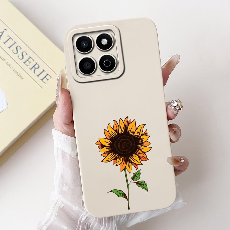 For Honor X7c 4G Case ALT-LX2 Shockproof Cover Sweet Girls Love Heart Soft Liquid Silicone Phone Cases For Honor 200 Smart Coque