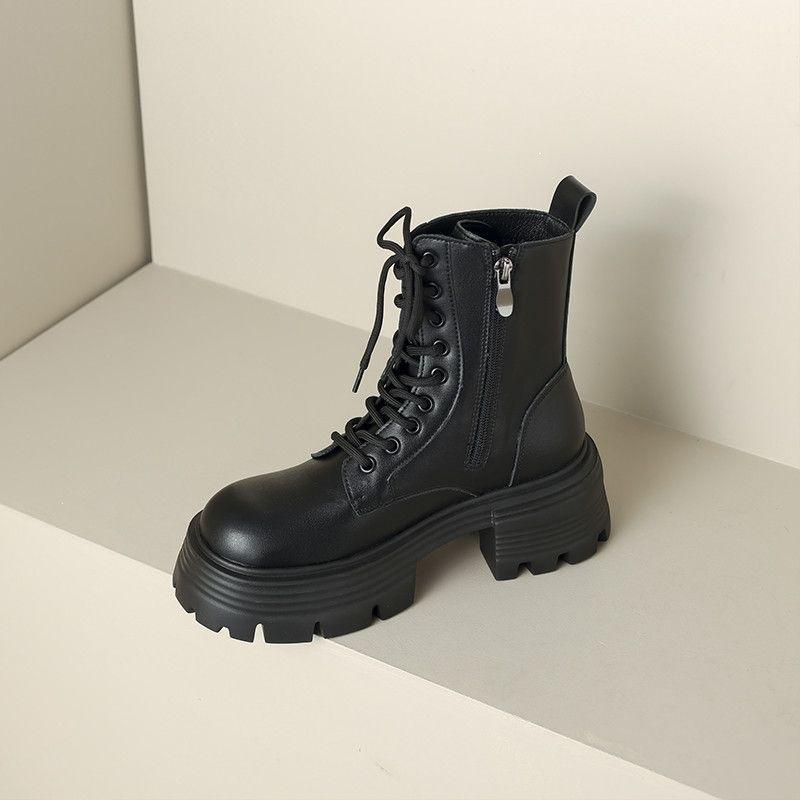 Foreign style small short boots women's shoes new spring and autumn versatile explosion British style Martin boots