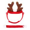 Funny Antler Headband Pet Headwear Photo Props with Scarf for Cats and Dogs for Holiday Photoshoots and Parties
