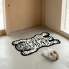 Special-Shaped Tiger Pattern Carpet Bedside Rug For The Bedroom Cool And Easy To Clean Coffee Table Pad For Home Decor