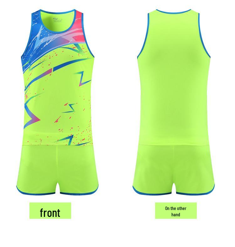 Тренировочный костюм для легкой атлетики для мужчин и женщин: Спортивная одежда для спринта и марафона с шортами для уроков физкультуры в начальной школе