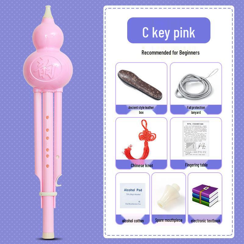 Beginner Hulusi Gourd Flute for Primary School Students - Ethnic B-flat and C Key Musical Instrument