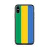 Coque iPhone - PIXELFORMA - iPhone XS - Drapeau Du Gabon - Silicone Souple - Protection Complète