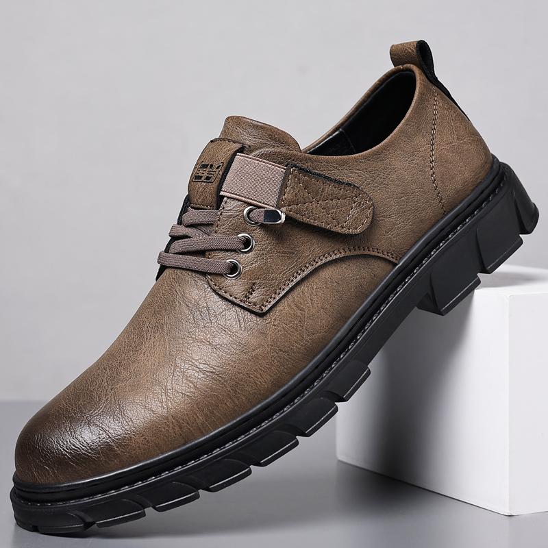 Summer Hollow Men Leather Shoes Breathable Sandals Fashion Hand-made Light Soft Breathable Men Casual Perforated Non-slip Formal
