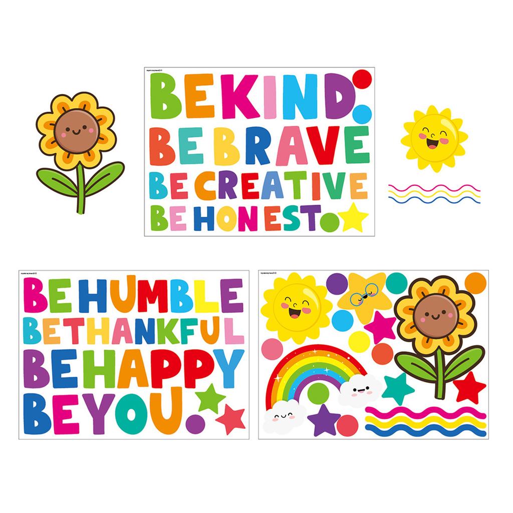 3 листа милые наклейки на стены «сделай сам» английские вдохновляющие фразы тема наклейки на стену для детской комнаты для мальчиков