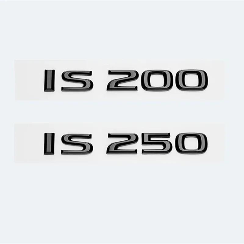 3D глянцевые черные АБС-буквы для Lexus IS200 IS250 IS300 IS350 IS300h IS200t IS500 HYBRID эмблема значок на крышку багажника автомобиля аксессуары