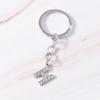 Fashion Charms 26 English Letters A-Z Alphabet Keychain Crystal Rhinestones Alloy Key Rings Gift for Handbag Jewelry DIY