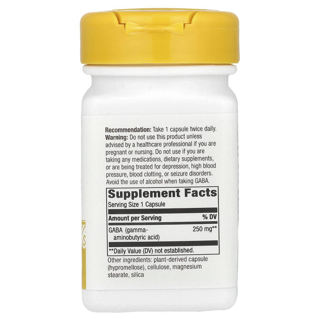 Nature'S Way, Gaba, 250Mg, 60 Veggie Caps