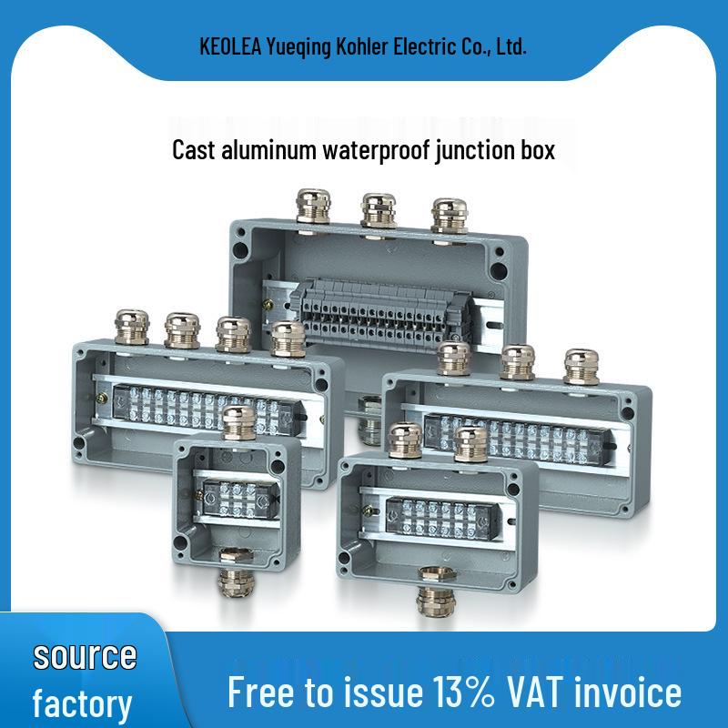 Aluminum Alloy Waterproof Outdoor Junction Box with Terminals