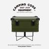 Portable Fridge Ice Box Stand Camping Folding Cooler Box Stand Stainless Steel Cool Box Container Holder Shelf Camping Supply
