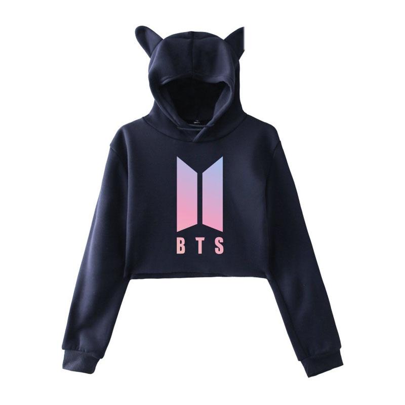 Худи BTS Bangtan Boys Love Yourself Tear с дизайном в виде милых кошачьих ушек, в нескольких цветовых вариантах