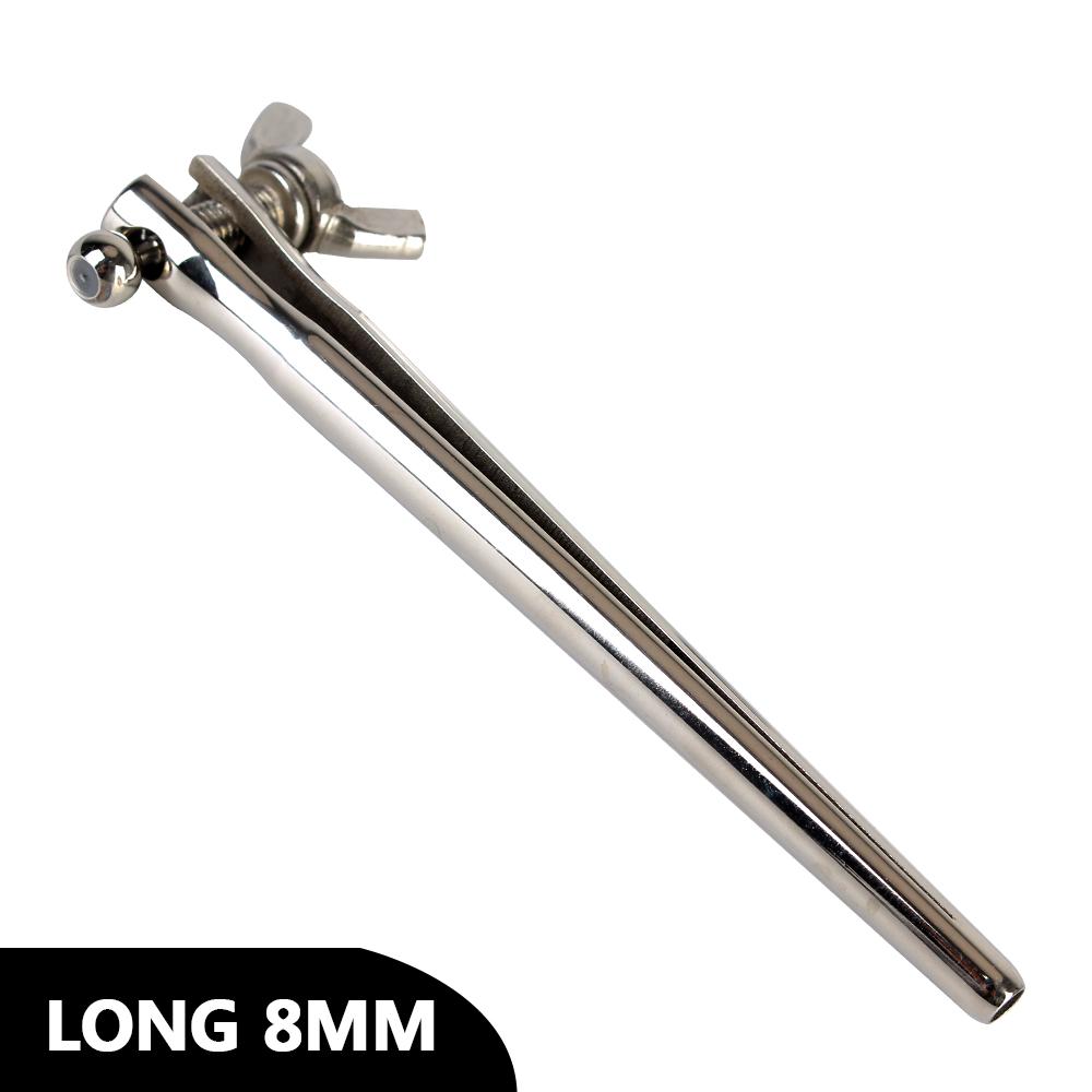 Пинцет из нержавеющей стали Медицинский расширитель 6-8 мм Уретральный зонд Пенисная пробка для мужчин Расширитель для члена Зонды Мужской мастурбатор Секс-игрушка