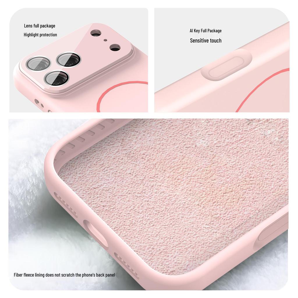 Мгновенно преображает: Чехол из жидкого силикона для iPhone 17 Pro Max с 17 окнами, Apple 16 Магнитный, Ударопрочный