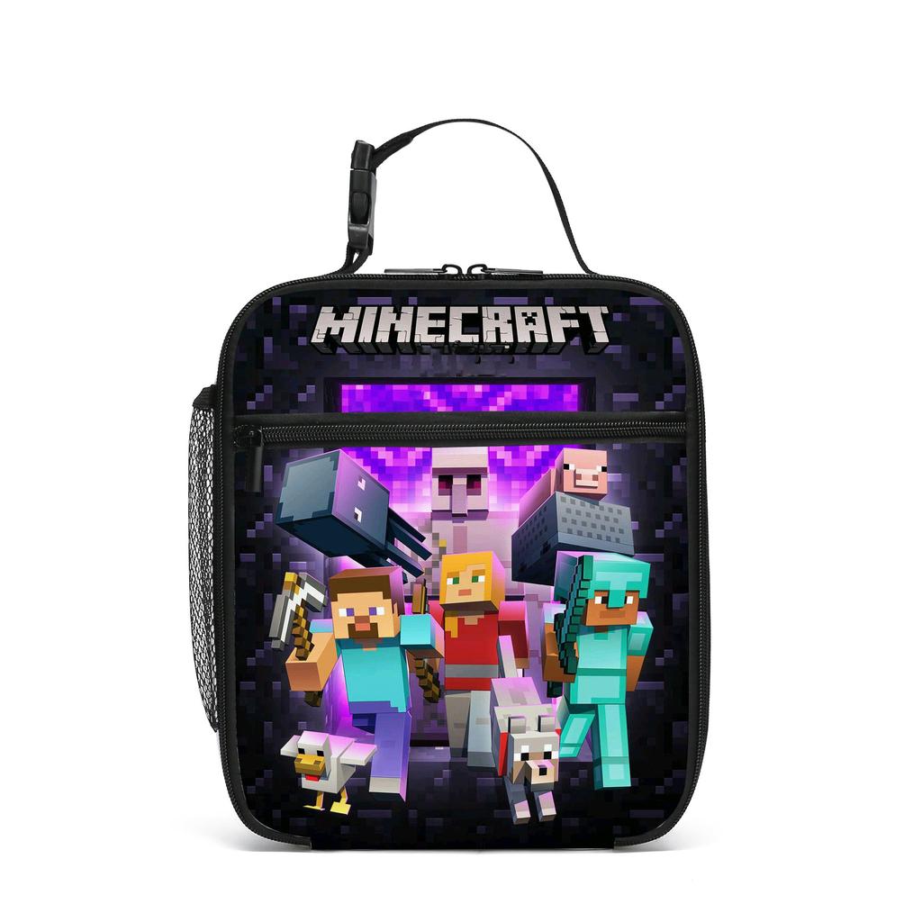 My World Elementary School School Meal Bag Children'S Handheld Satchel Insulation Box Wild Camping Storage Bag