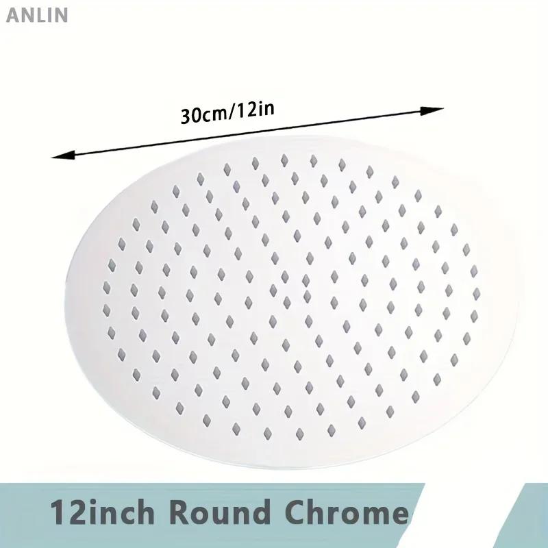 Душевая лейка Ультратонкая Под давлением Водопадный Дождевой душ Аксессуары для ванной комнаты Нержавеющая сталь Верхний распылитель