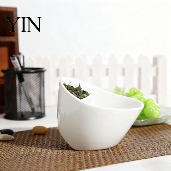 Durable Tea Cup for Commuting Ceramics Tilting Teacup with Infuser, Integrated Strainer Portable Brewing Cup, Residue Free 350ml Capacity, Water