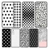 Celular Funda Black and White Polka Dot Silicone For Redmi Note 9T 9A 9 10 9S 8 K40 9C 7 11 Pro 10C 8T K40S
