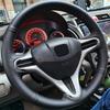 1X Перфорированная кожаная оплетка руля для Honda Fit Jazz City 09-13 ight