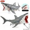 Marine Creature Model Large White Shark Toy With Biting Jaws For Educational Use