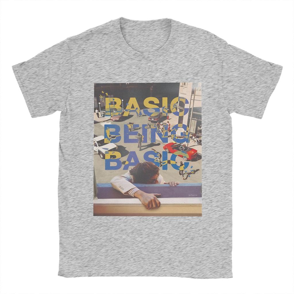 Streetwear T Shirt Beach Basic Being Basic By Djo Novelty T Shirt Cotton Tee Shirt for Couple Awesome Short Sleeve Top Tees