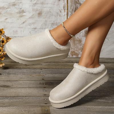 Зимние Новые Бархатные и Утепленные Теплые Хлопковые Ботинки для Ношения на Улице Нескользящие и Износостойкие С Закрытым Носком Полусапоги