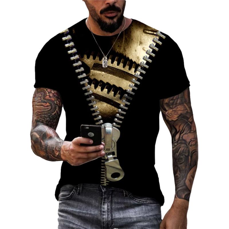 Горячая Персонализация Механические Часы Графические Футболки Мужская Мода Повседневная 3D Печатный Круглый Вырез Футболки Хип-Хоп Уличный Стиль Летние Топы