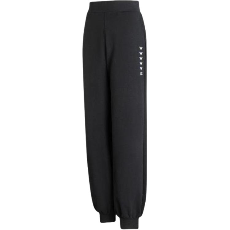Emporio Armani EA7 Логотип Повседневные Зауженные Спортивные Штаны Женские Штаны Черный 6RTP68-TJPLZ-1200