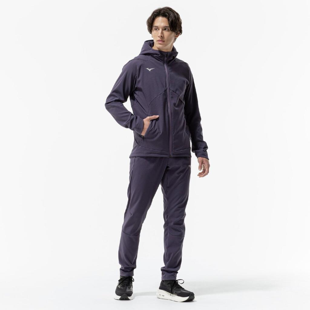 Mizuno Tech Shield Training Windproof and Light 32MCC552 Men's Jacket, Stretch, Navy,