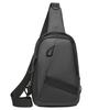 Новая мужская модная повседневная деловая нагрудная сумка, одноплечная сумка кросс-боди, дорожная сумка большой вместимости, простая спортивная сумка