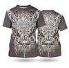 T-Shirt 3D Eagle Printed Streetwear Short Sleeve Width Loose T-Shirt Pullover Y2 Men