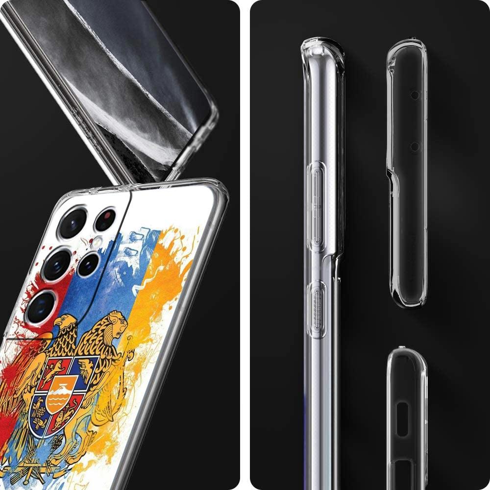 Армения Армянский Флаг Прозрачный Силиконовый Чехол для Телефона Для Samsung Galaxy S23 S22 5G S20 Ultra S21 FE 5G S10E S9 S8 S10 Plus Мягкий Чехол
