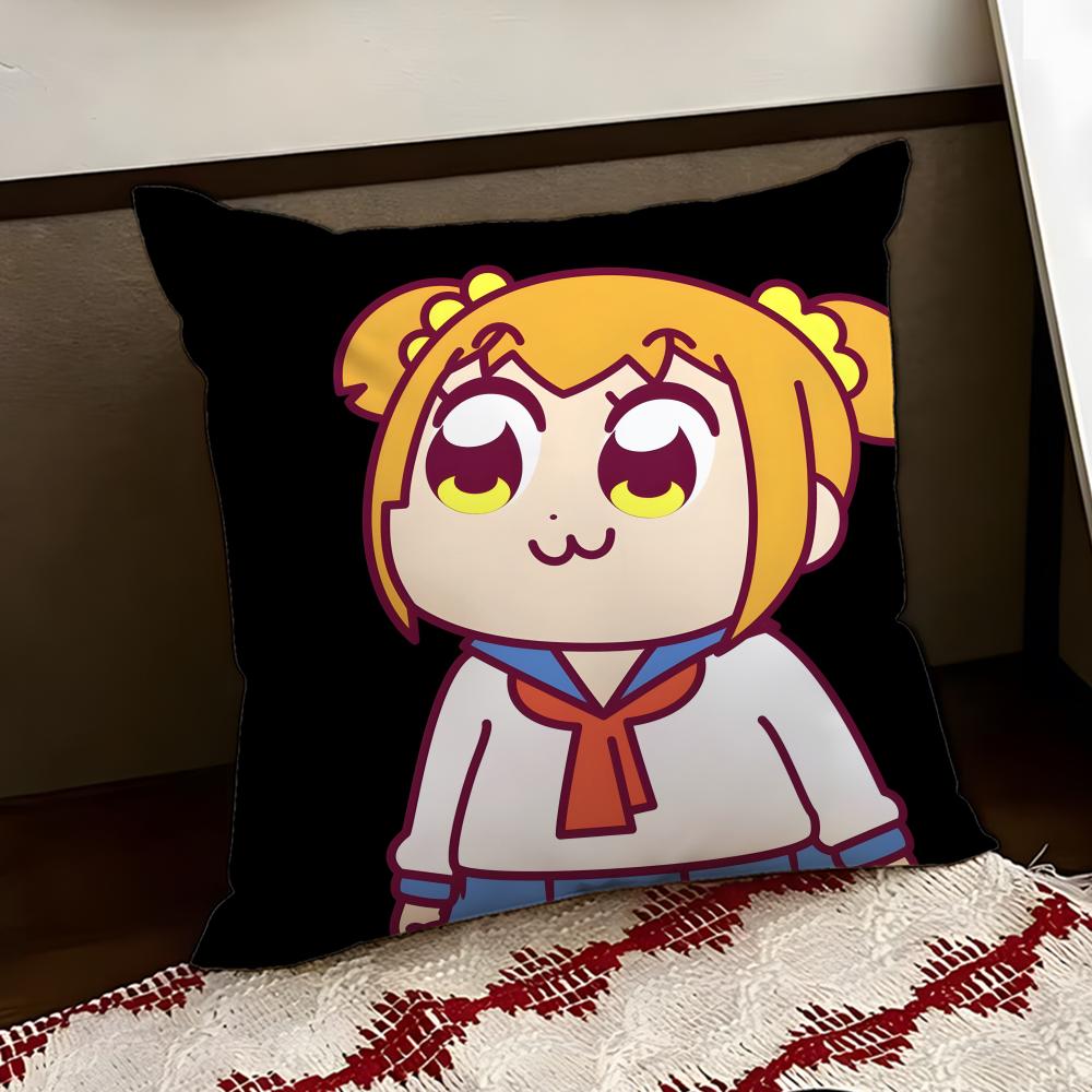 Cute Anime PPop TTeam Epic Cushion Cover Reversible Soft Durable Pillow Cover Home Car MultiScene Use for Daily Comfort