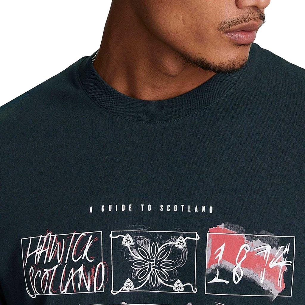 Lyle & Scott Mens A Guide To Scotland Graphic T-Shirt