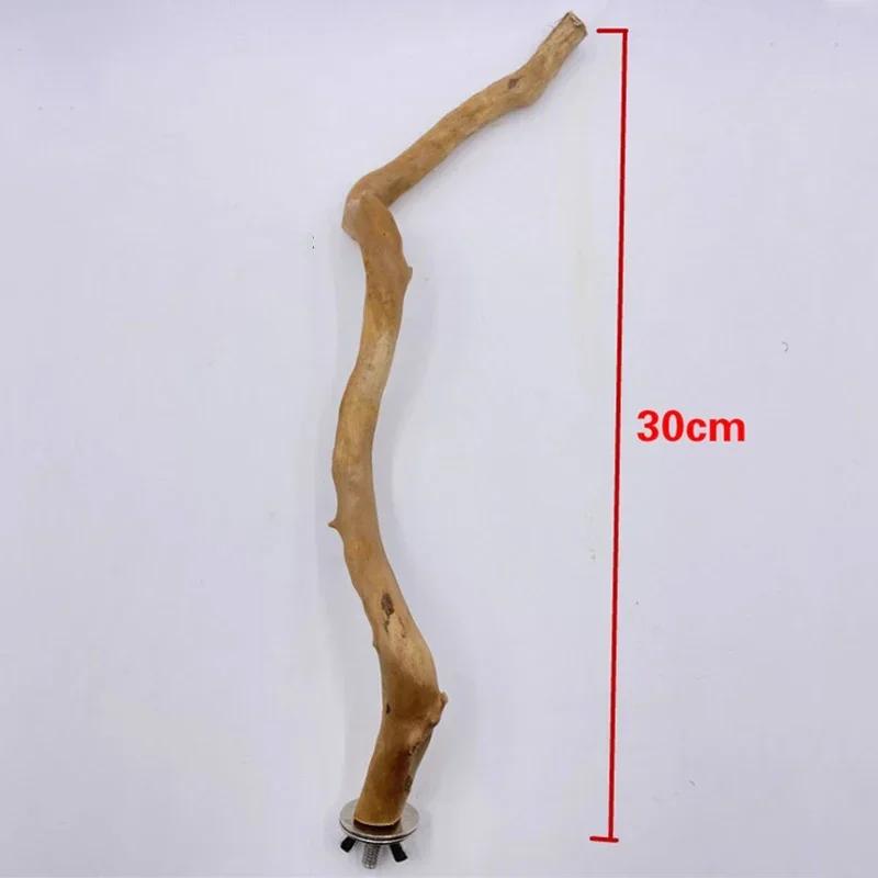 Natural Parrot Perch Bird Stand Tree Stick Paw Grinding Fork Parakeet Climbing Bird Standing Branches Toys Birdcage Accessories