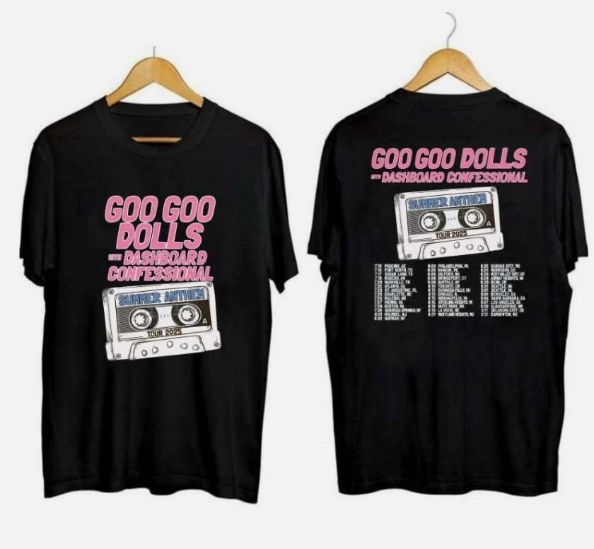 Goo Goo Dolls Summer Anthem Tour Shirt Size S-5XL Fans Gift Unisex T-Shirt