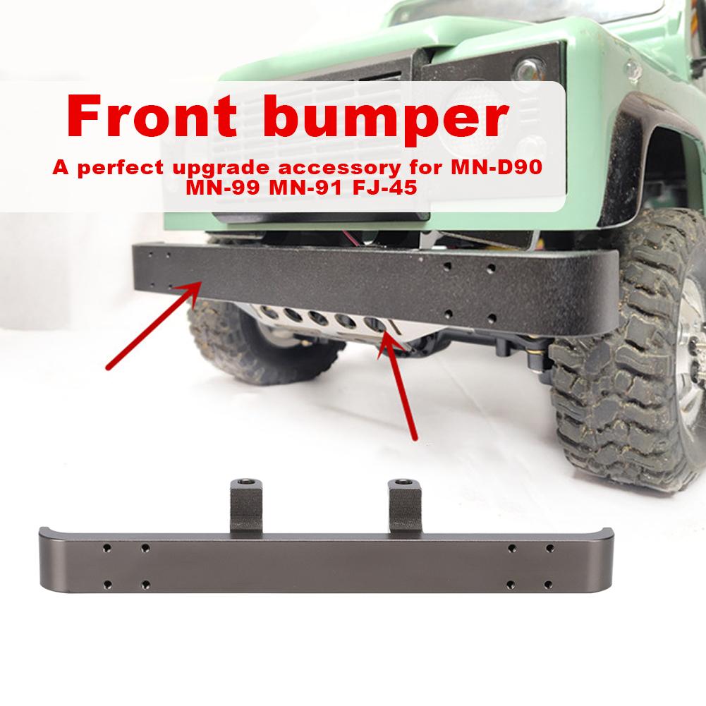 Aluminum Alloy Front Anti Collision Bumper Fit for MN D90 MN-99 MN-91 FJ-45 RC Upgrade Parts(Silver MN-001S )