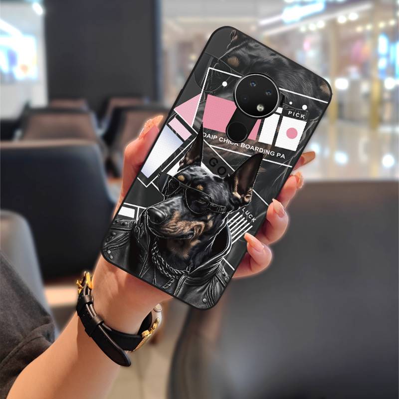 Full Wrap Protective Phone Case For Nokia 6.2/7.2 Fashion Design Cartoon Cute Anti-knock Dirt-resistant Anti-dust TPU