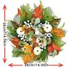 Spring Summer Artificial Flowers Wreath Garland Rattan Home Decor Wedding Wreath Flower Home Door Decoration Wedding Party
