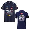 Поло Corse MotoGP Racing, Мужское Женское Повседневное с Коротким Рукавом и Полной Печатью Логотипов Спонсоров